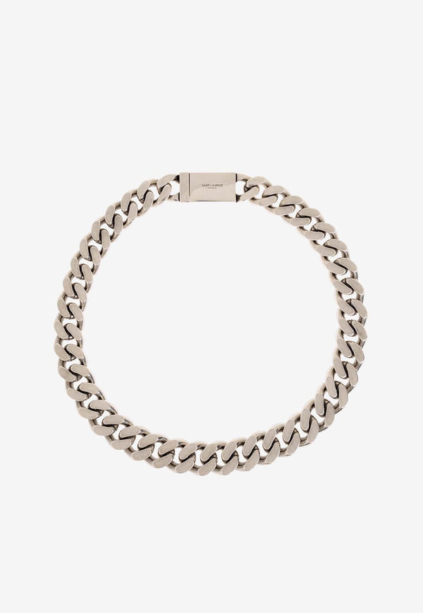 Logo Curb Chain-Link Necklace