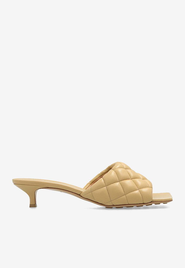 Padded 35 Quilted Leather Mules