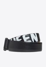 Graffiti Logo Leather Belt