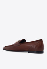 Interlocking DG-Plaque Leather Loafers