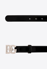 Interlock Logo Patent Leather Belt