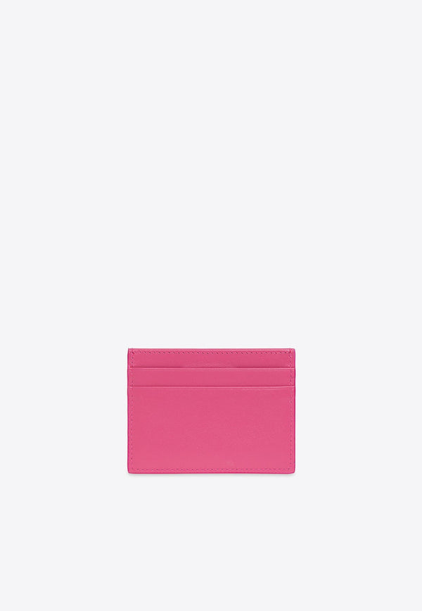 Logo Embossed Leather Cardholder