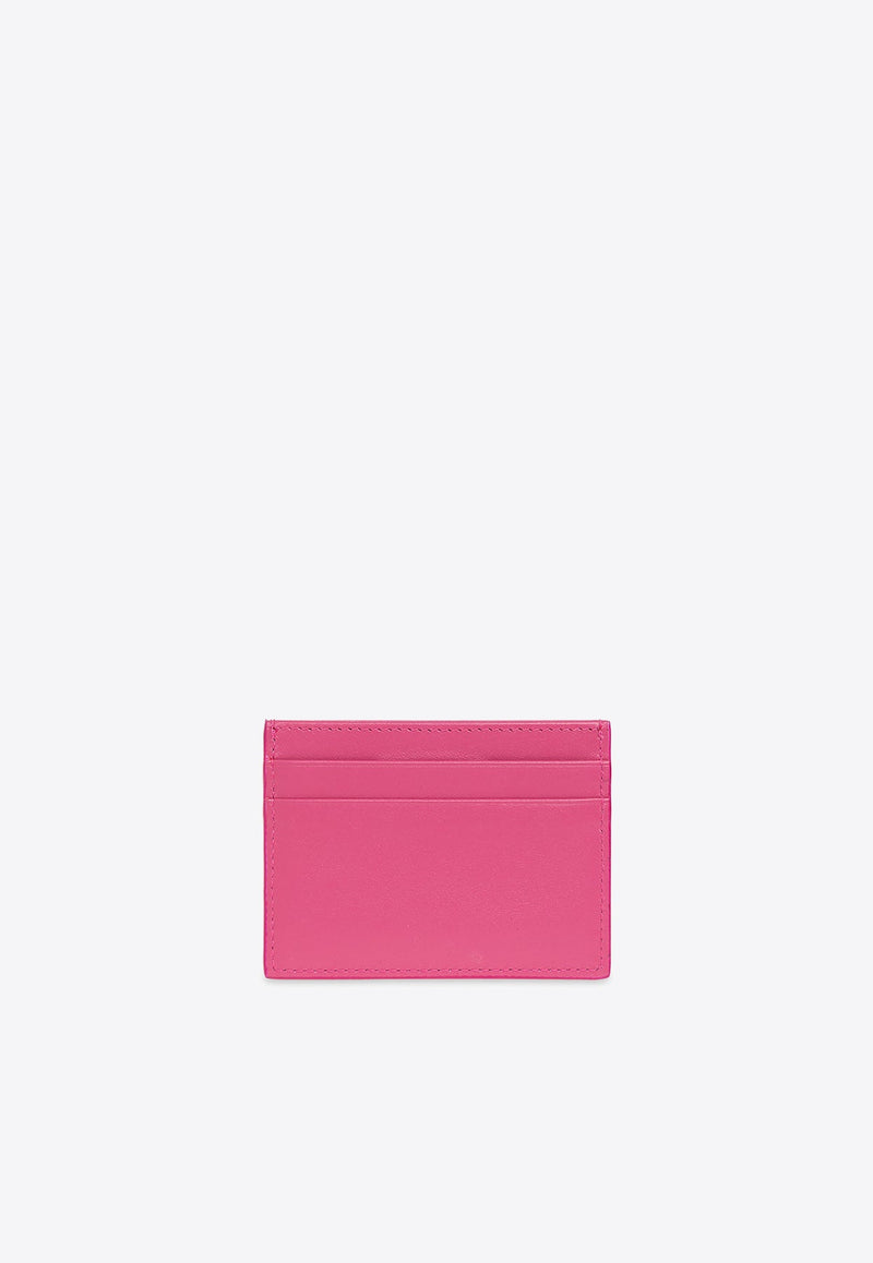 Logo Embossed Leather Cardholder