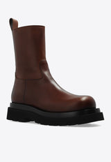 Lug Calf Leather Boots