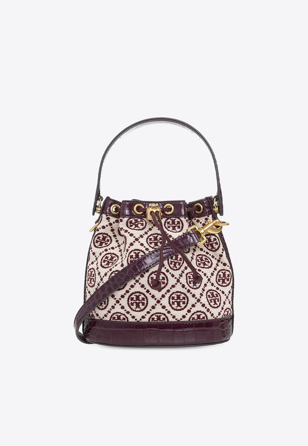 T Monogram Jacquard Bucket Bag