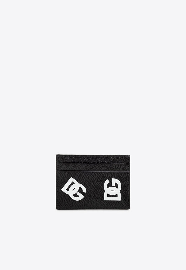 DG Logo Print Leather Cardholder