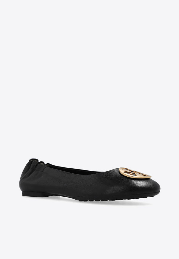 Claire Glossy Leather Ballet Flats