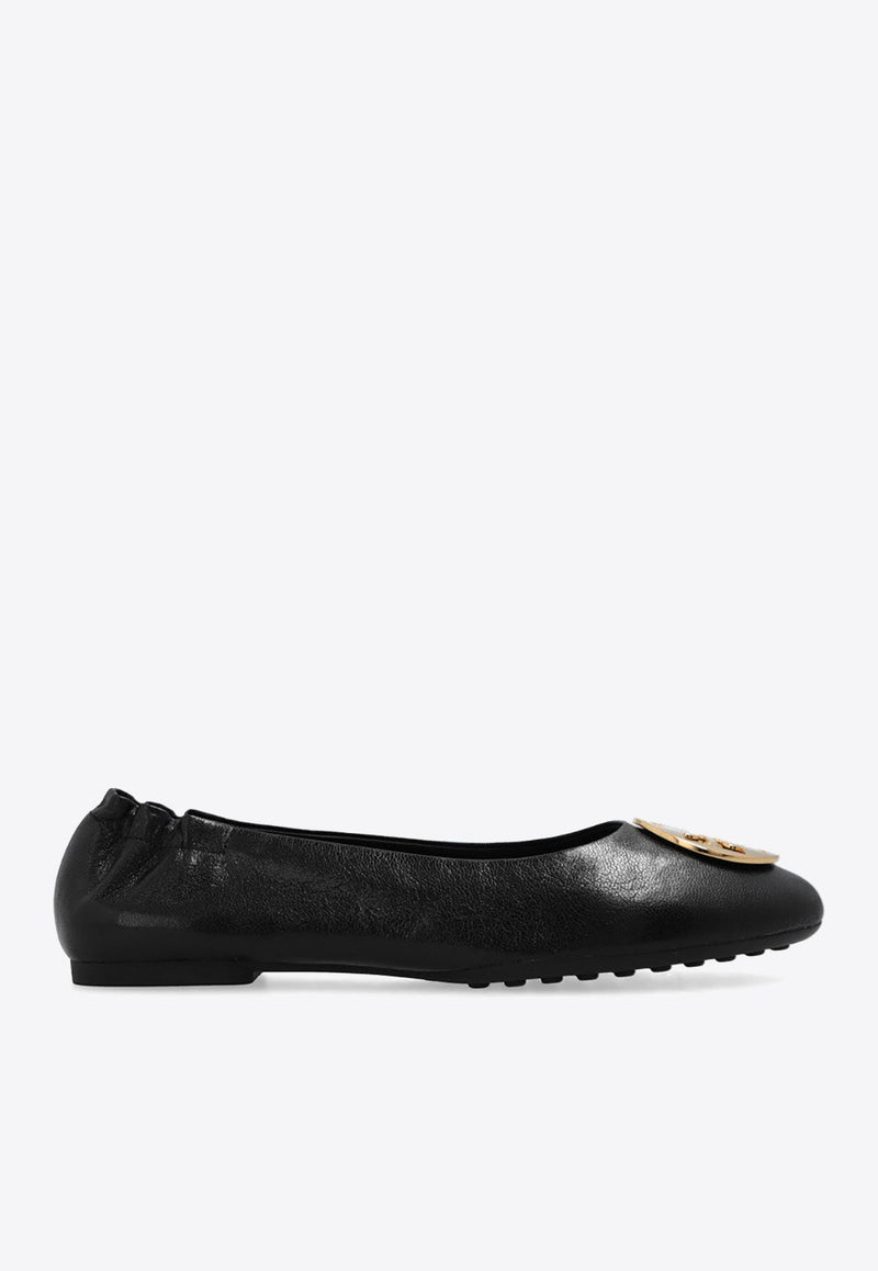 Claire Glossy Leather Ballet Flats