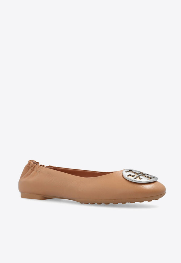 Claire Glossy Leather Ballet Flats