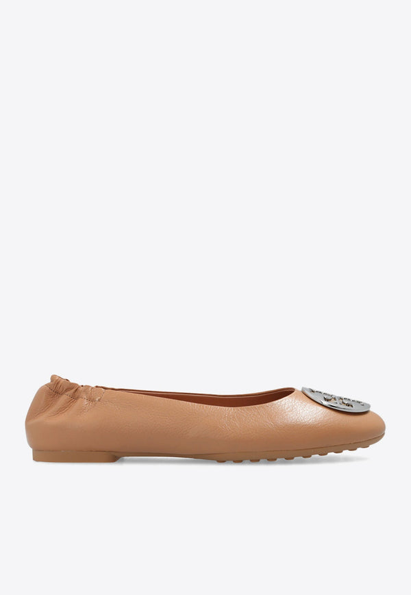 Claire Glossy Leather Ballet Flats