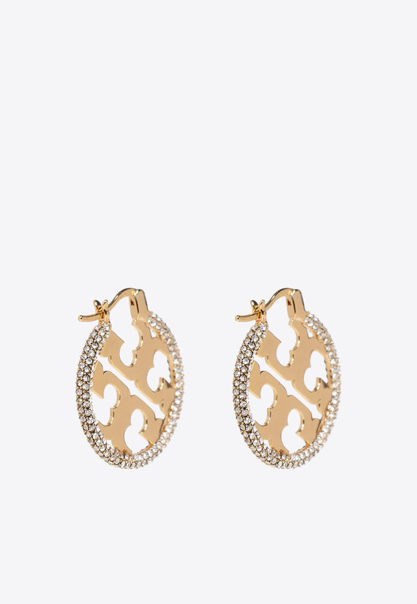 Miller Crystal Embellished Hoop Earrings