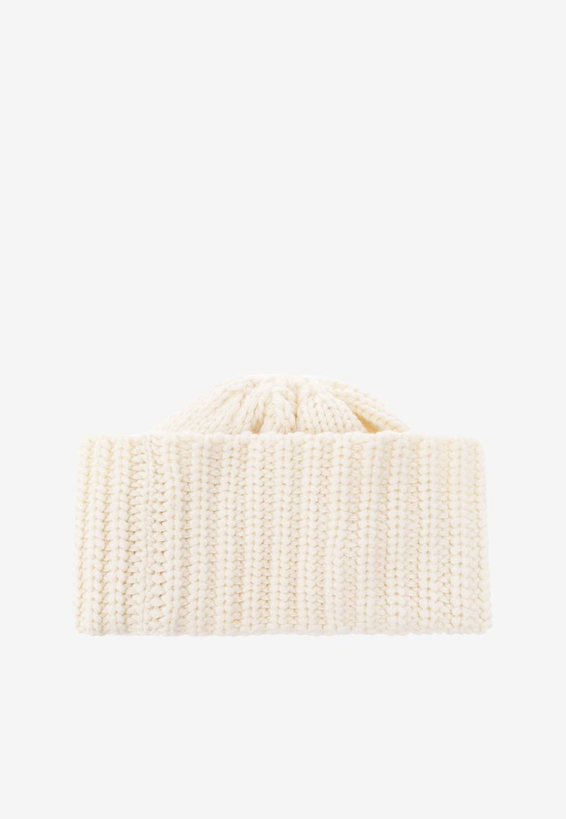 Cashmere Logo-Patch Beanie