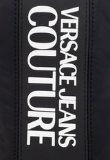 Logo Print Nylon Messenger Bag