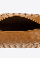 Small Loop Crossbody Bag in Intrecciato Leather