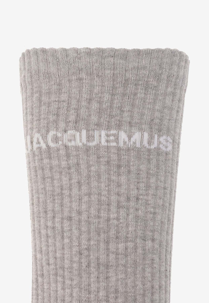 Logo-Embroidered Socks