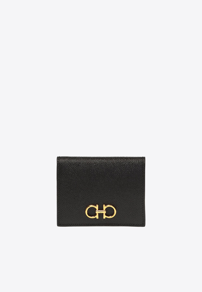 Gancini Compact Leather Wallet