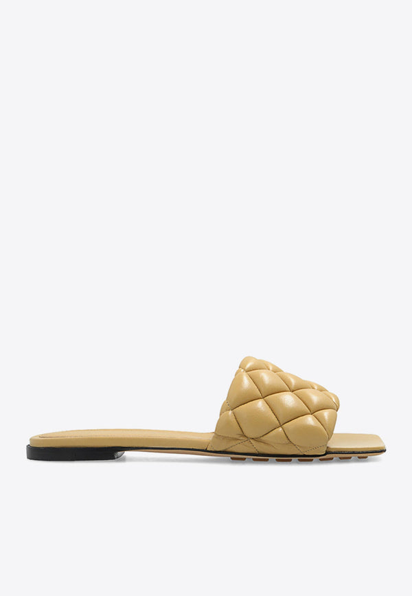 Quilted Padded Leather Sandals