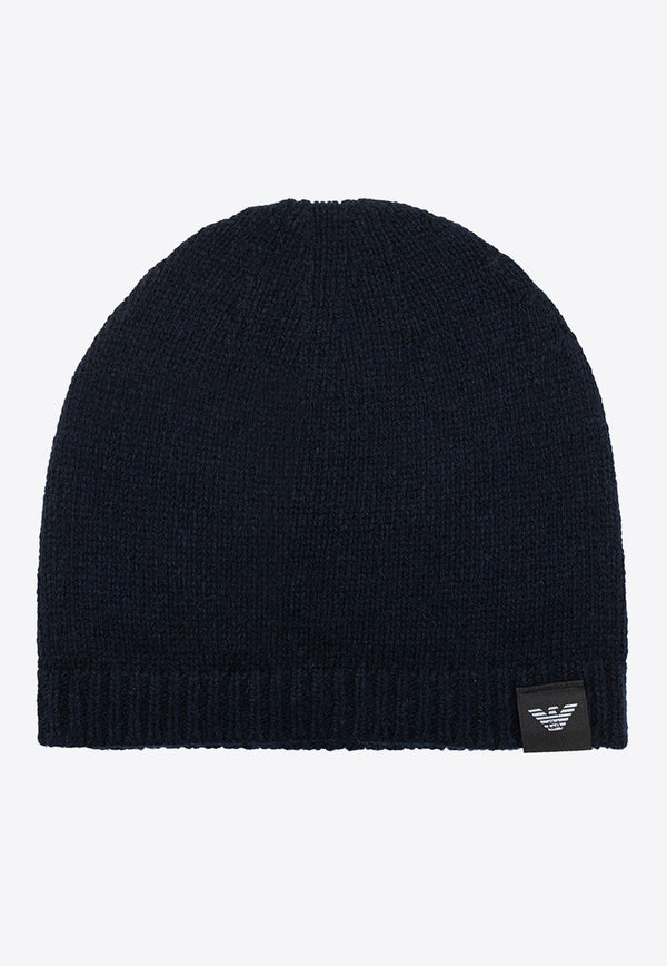 Cashmere Logo Patched Beanie