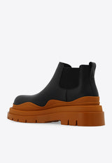 Tire Calf Leather Chelsea Boots