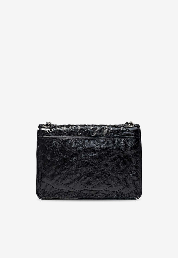 Large Niki Leather Shoulder Bag