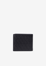 Logo Embossed Leather Bi-Fold Wallet