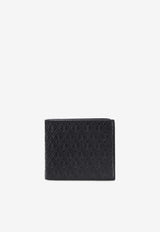 Logo Embossed Leather Bi-Fold Wallet