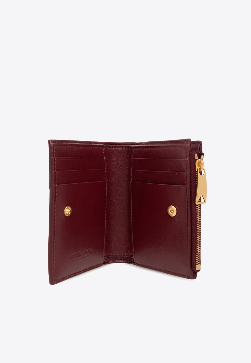 Small Cassette Bi-Fold Wallet in Intrecciato Leather