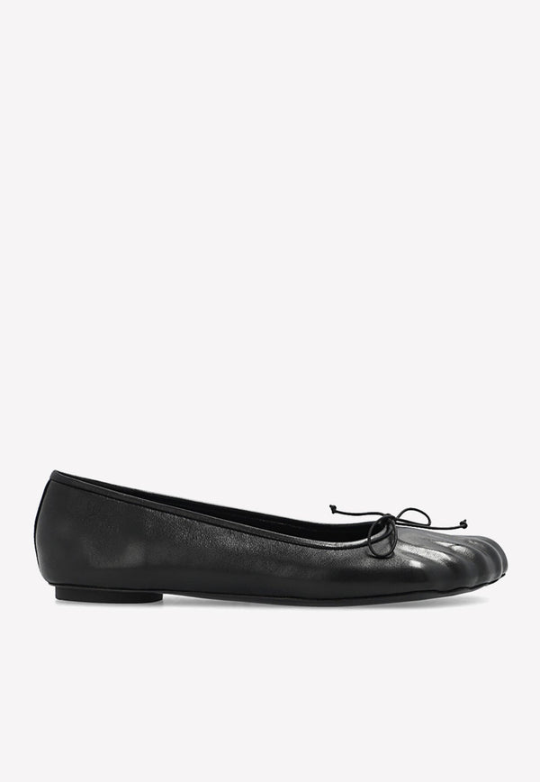 Fetish Ballet Flats in Sheep Leather