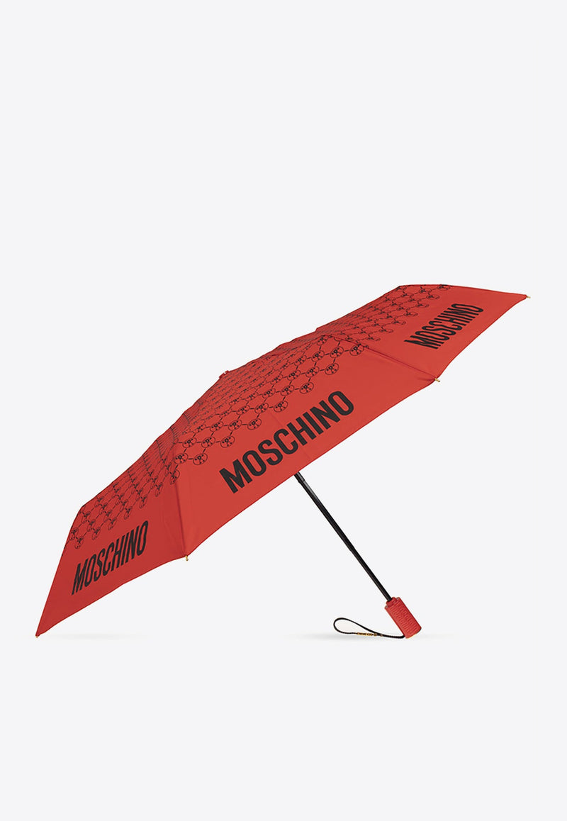 Logo Monogram Folding Umbrella