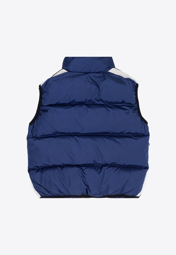 Boys Logo Print Quilted Vest