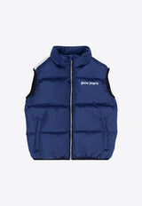 Boys Logo Print Quilted Vest