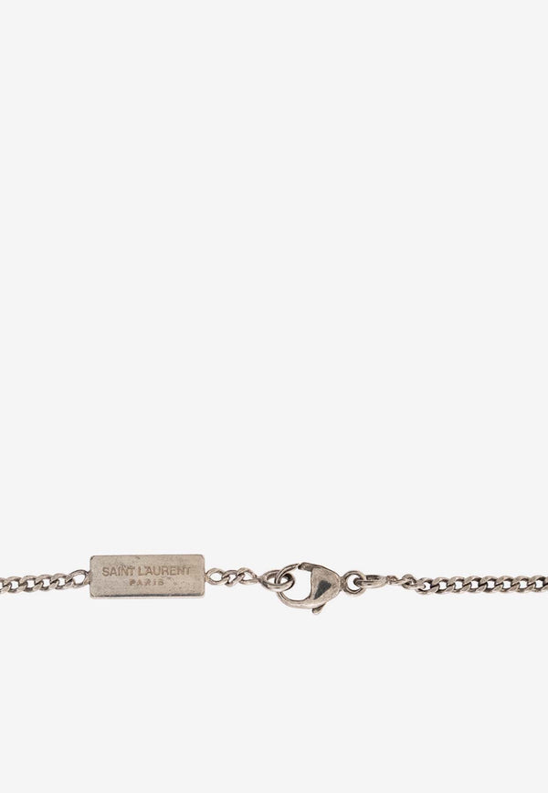 Crystal Monogram Chain Bracelet