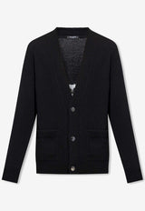 Logo Wool Cardigan