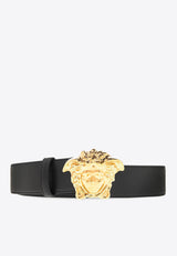 Medusa Head Leather Belt