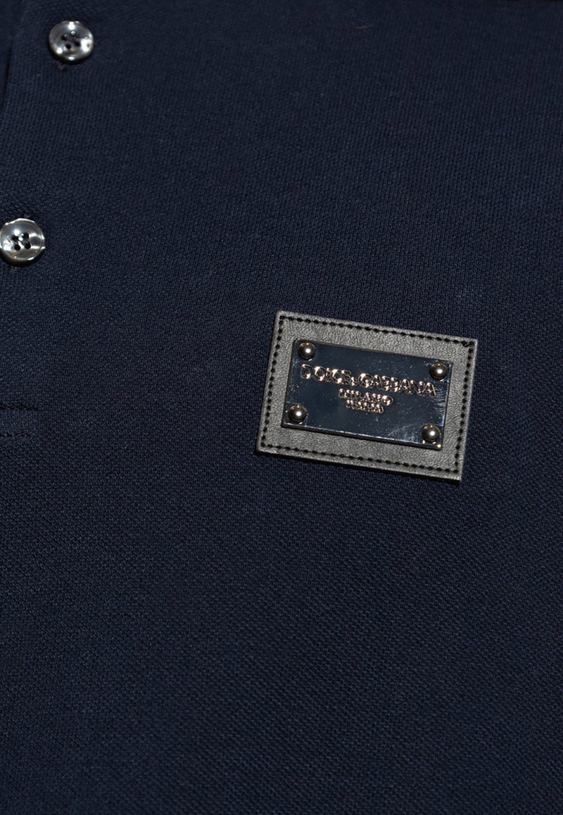 Logo-Plate Polo T-shirt