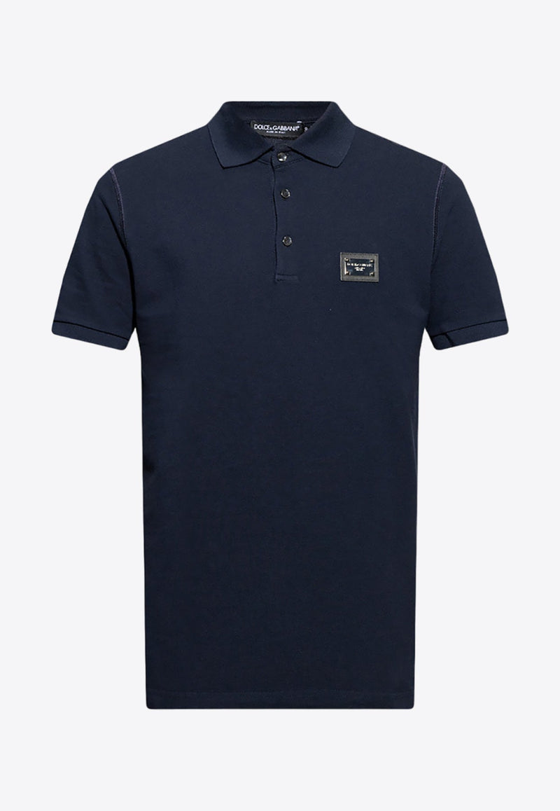 Logo-Plate Polo T-shirt