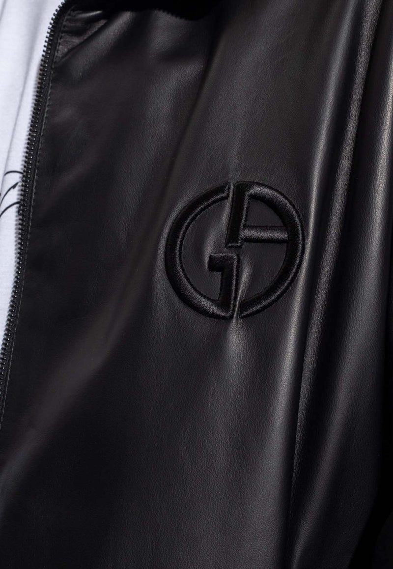 Reversible Zip-Up Leather Jacket