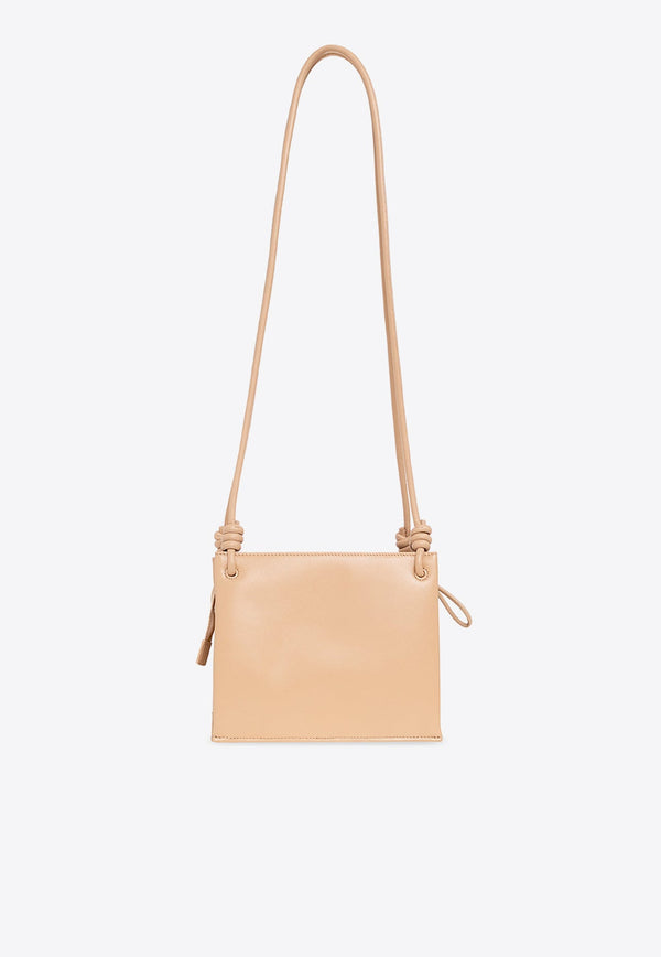 Small Leather Twist Crossbody Bag