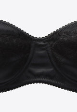 lace-Detailed Balconette Bra