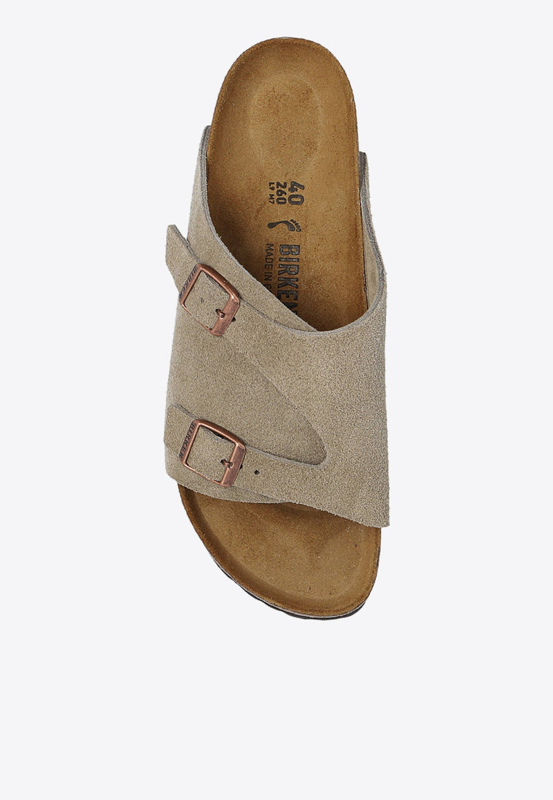 Arizona Double-Buckle Leather Slides