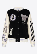 Varsity Bomber Jacket with Patches