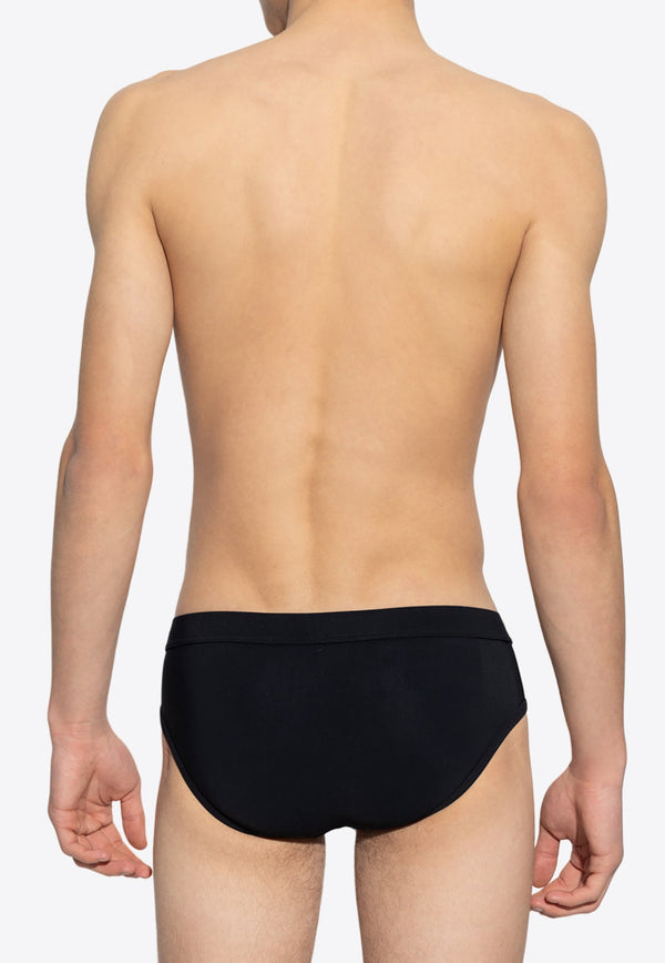 Logo Plate Swimming Briefs