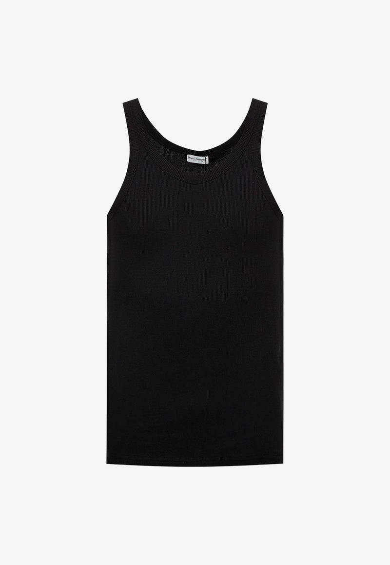 Sleeveless Ribbed T-shirt