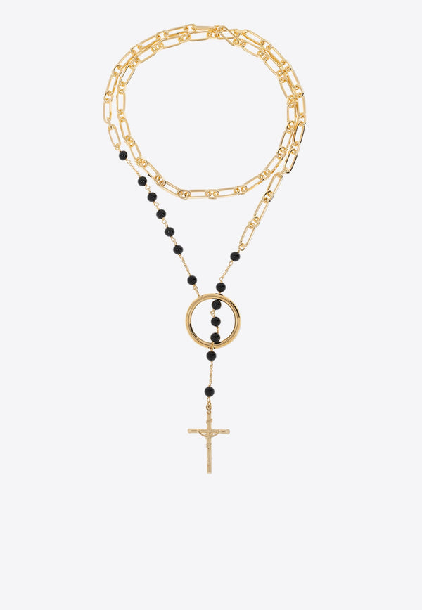 Rosary Motif Necklace