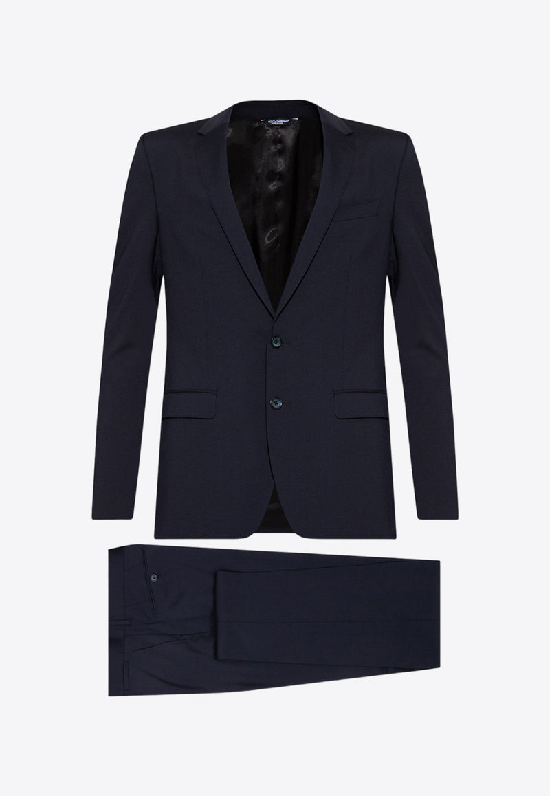 Single-Breasted Wool Tailored Suit