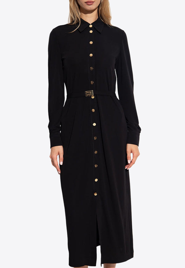 Belted Midi Shirt Dress