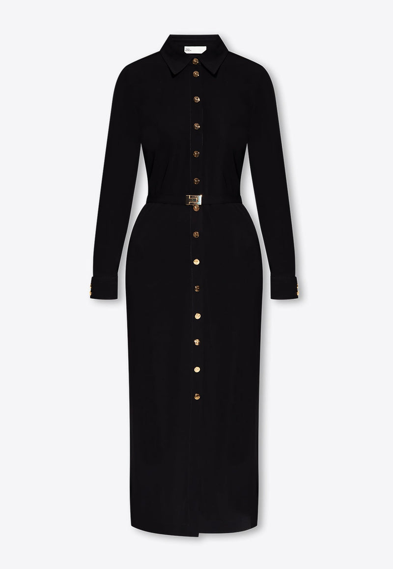 Belted Midi Shirt Dress