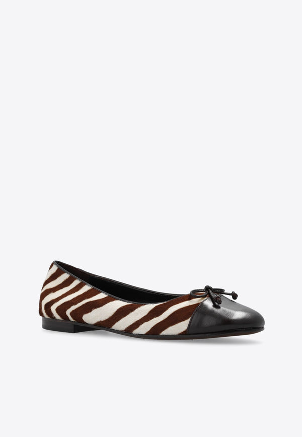 Cap-Toe Leather Ballet Flats