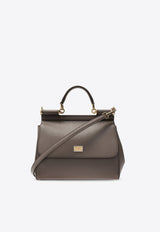 Large Sicily Shoulder Bag in Dauphine Leather