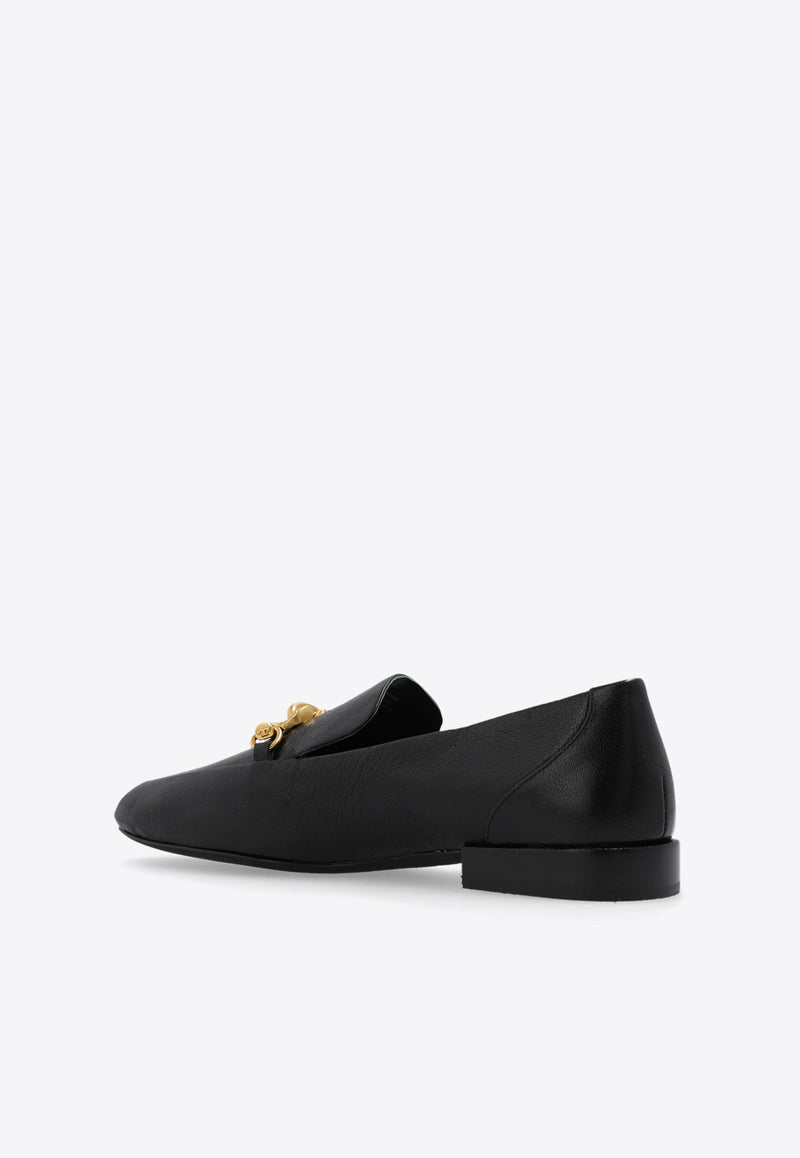 Jessa Horse-Head Leather Loafers